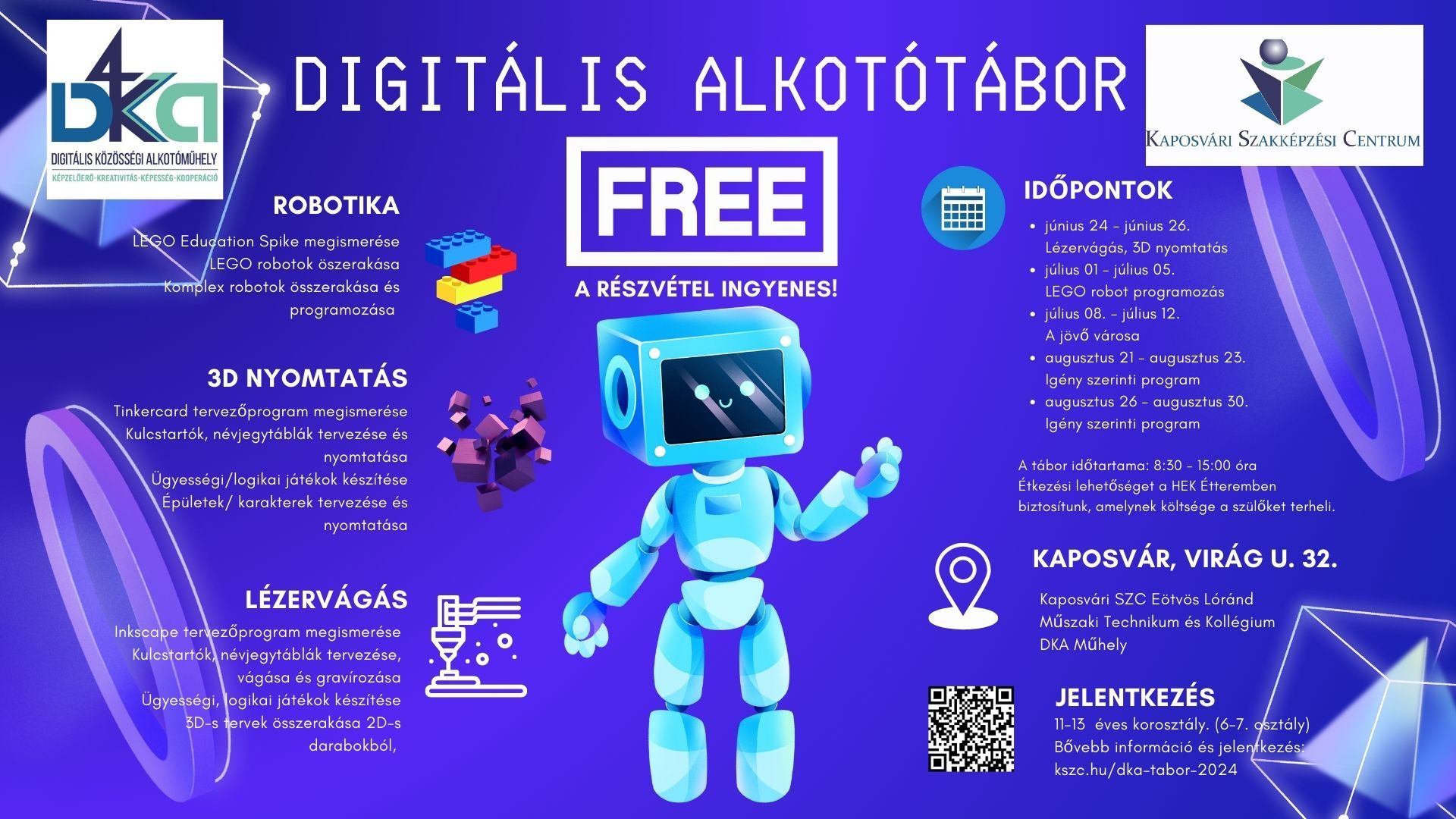 Digitális alkotótábort szervez a Kaposvári Szakképzési Centrum
