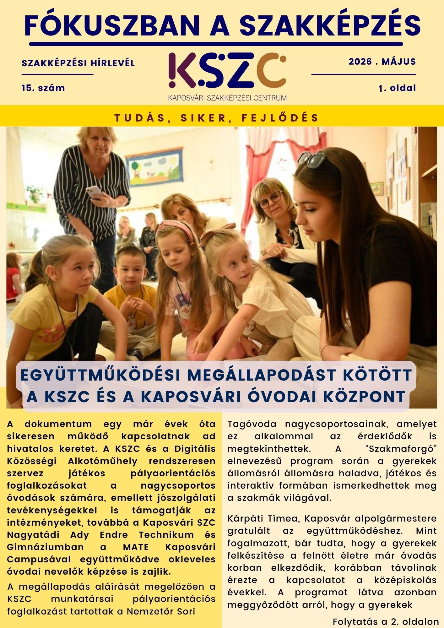 Megjelent a Fókuszban a szakképzés májusi száma