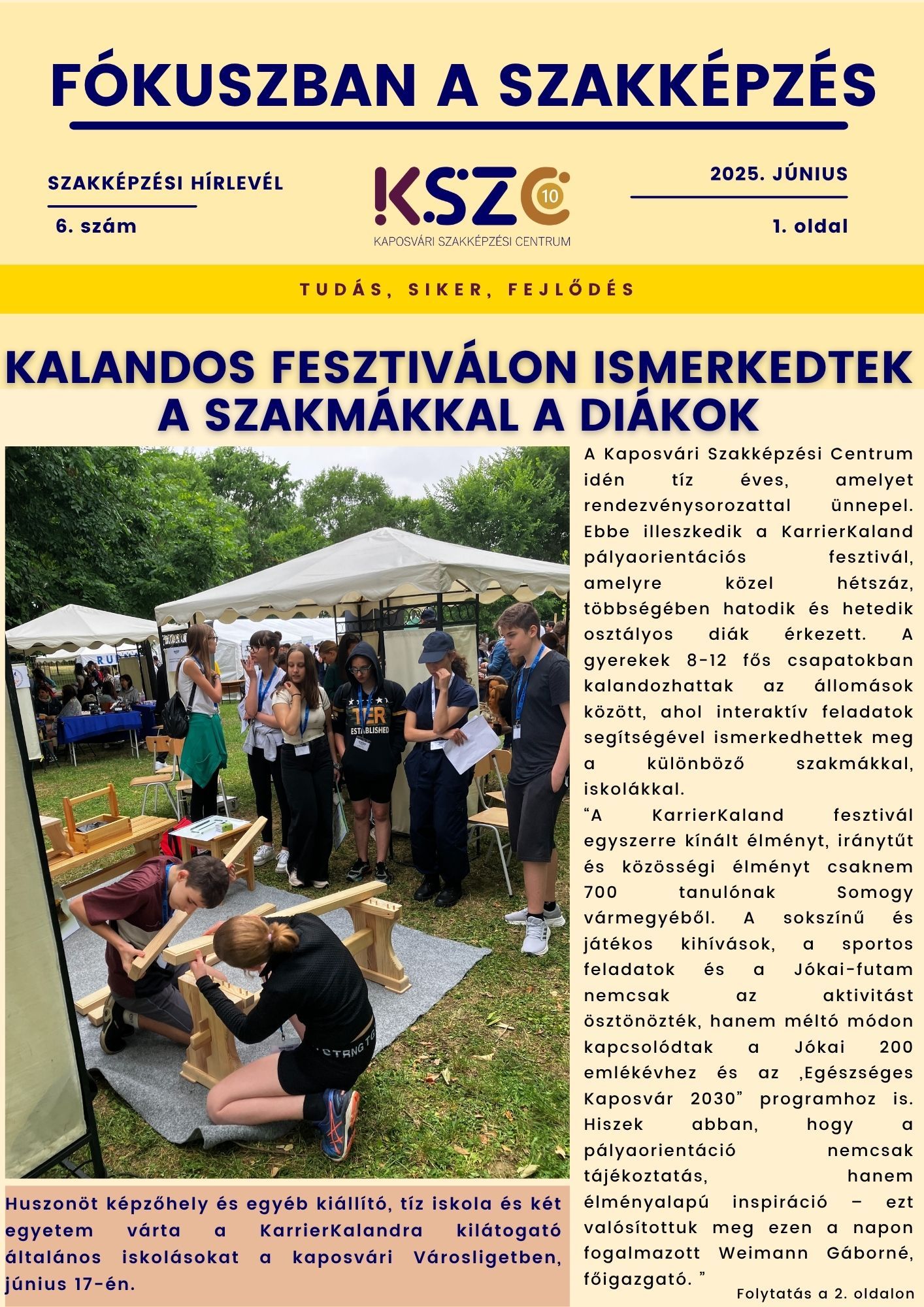 Megjelent a Fókuszban a szakképzés