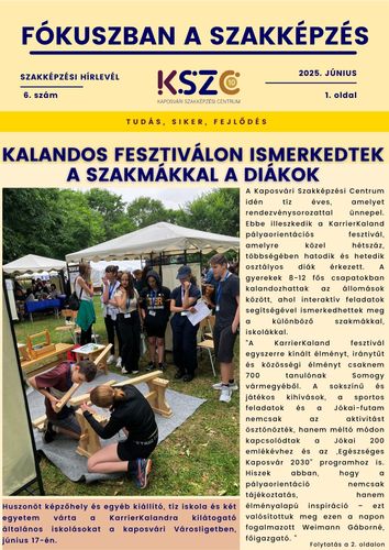 Megjelent a Fókuszban a szakképzés